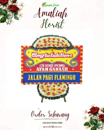 Bunga Papan Congratulation di Teluk Karang